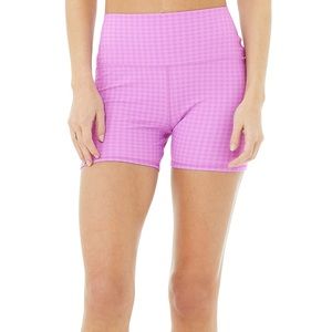 New without tags Perfect condition alo pink checkered shorts XS